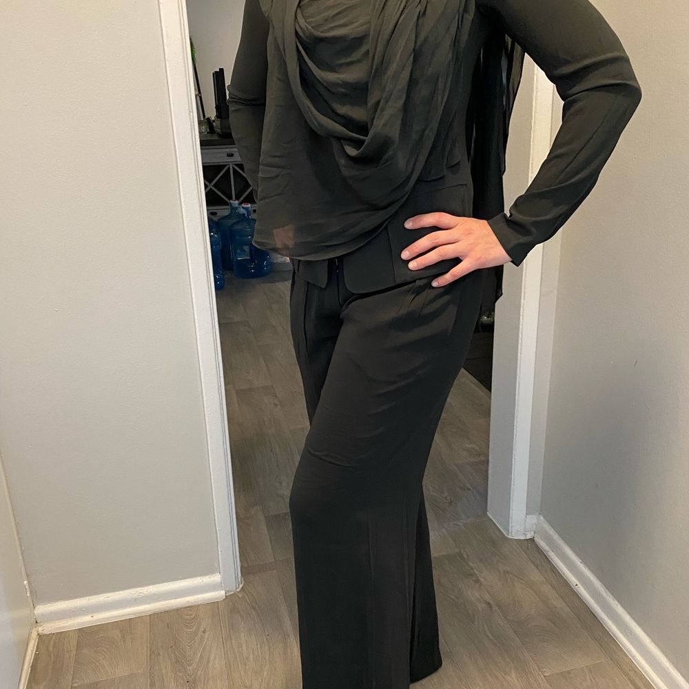 Donna Karen suit silk
